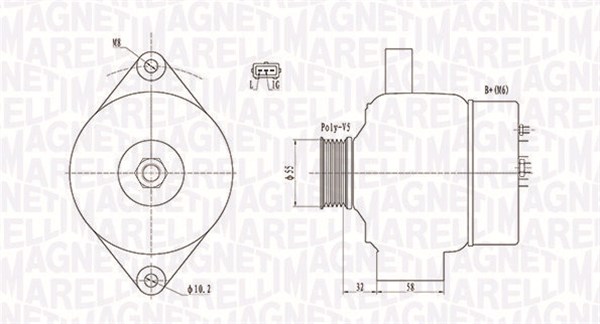 MAGNETI MARELLI MAR 063732026010 Generátor