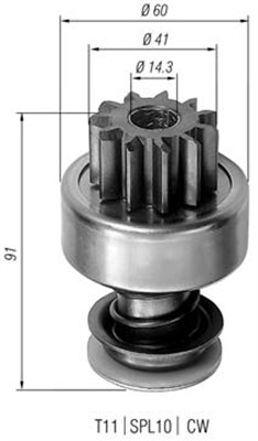 MAGNETI MARELLI AMB0104 FOGASKERÉK, ÖNINDÍTÓ