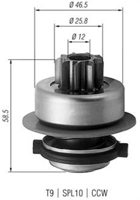 MAGNETI MARELLI MMAAMB0171 fogaskerék, önindító