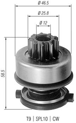 MAGNETI MARELLI MMAAMB0259 fogaskerék, önindító