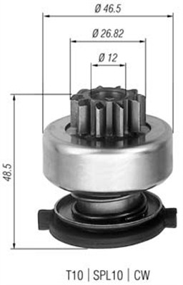 MAGNETI MARELLI AMB0309 FOGASKERÉK, ÖNINDÍTÓ