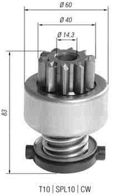 MAGNETI MARELLI MMAAMB0393 fogaskerék, önindító