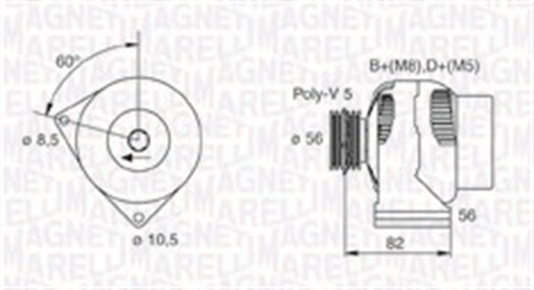 MAGNETI MARELLI MMAMQA1305 generátor