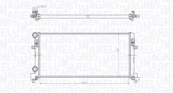 MAGNETI MARELLI BM1662 Vízhűtő