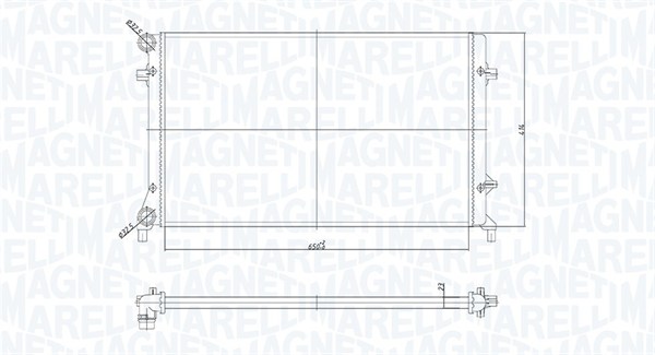 MAGNETI MARELLI MMABM853 hűtő, motorhűtés