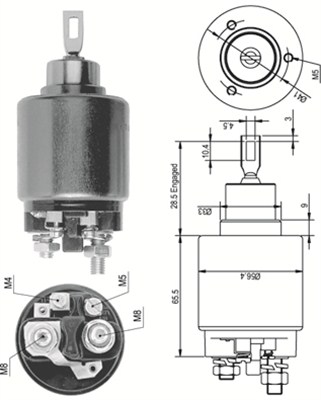 MAGNETI MARELLI MMAAME0124 mágneskapcsoló, önindító