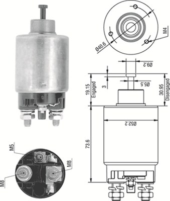 MAGNETI MARELLI MMAAME0316 mágneskapcsoló, önindító