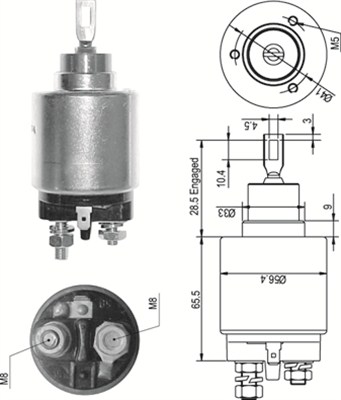 MAGNETI MARELLI MMAAME0327 mágneskapcsoló, önindító