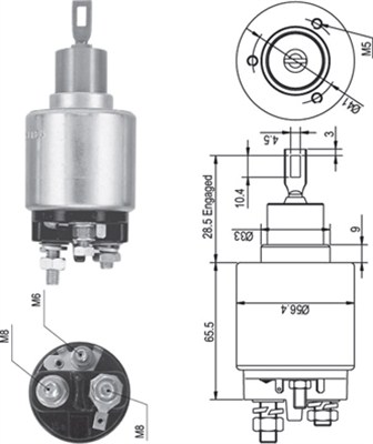 MAGNETI MARELLI MMAAME0344 mágneskapcsoló, önindító