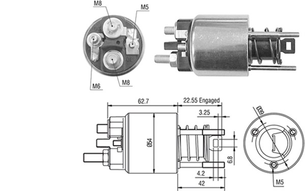 MAGNETI MARELLI MMAAME0423 mágneskapcsoló, önindító