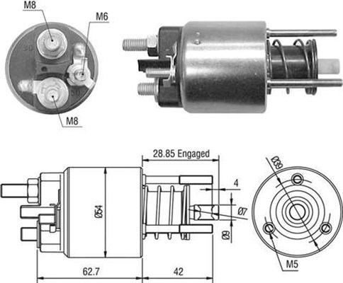 MAGNETI MARELLI MMAAME0453 mágneskapcsoló, önindító