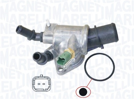 MAGNETI MARELLI  352317100440 - Termosztát, termosztátház hűtőrendszerhez