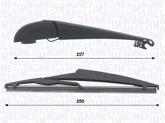MAGNETI MARELLI WRQ0472 RAMIĘ WYCIERACZKI Z PIÓREM 250MM JEEP COMPASS 03.17- TYŁ