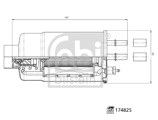 FEBI FE174825 FILTR PALIWA CITROEN JUMPER, FIAT DUCATO, PEUGEOT