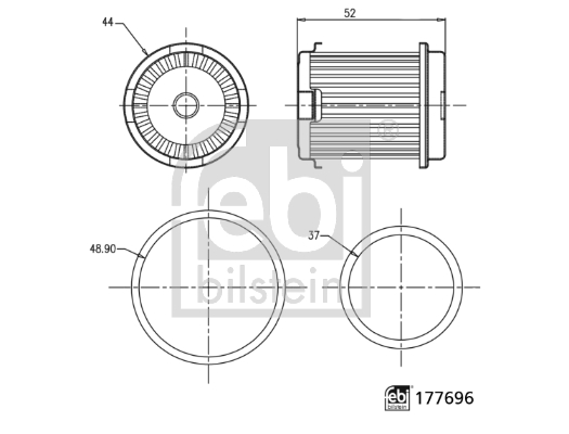 FEBI 447268 177696 - Hidraulika szűrő automataváltóhoz