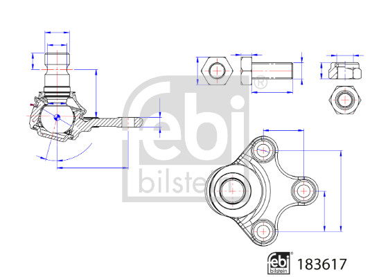 FEBI FE183617 SWORZE? WAHACZA P. OPEL MOKKA 20- LE/PR DOLNY