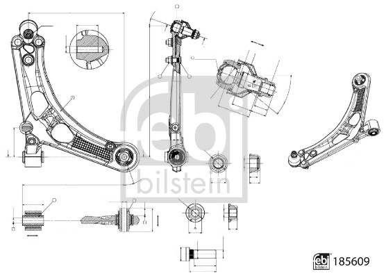 FEBI 501562 185609 VILICA PEUGEOT 185609 PR.D.?RIFTER 1.5 BLUEHDI 18->