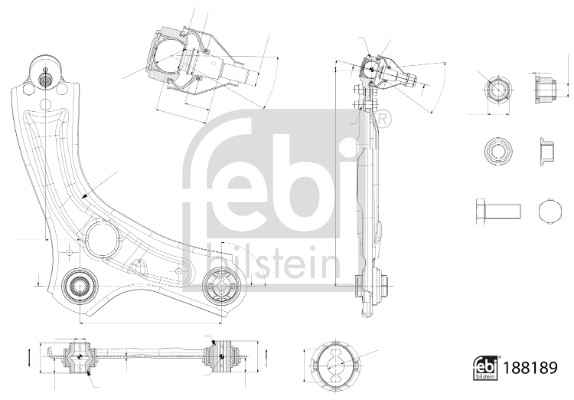 FEBI FE188189 WAHACZ NISSAN P. JUKE DIG-T 19- PR