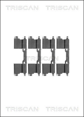 TRISCAN 8105101599T 8105101599T SET ACCESORII PLACUTE FRANA TRISCAN CSNBB