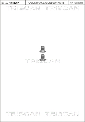 TRISCAN 8105116002 csavar, féktárcsa