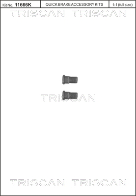 TRISCAN 8105116007 csavar, féktárcsa