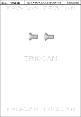 TRISCAN 8105116010 csavar, féktárcsa