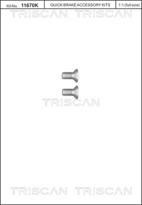 TRISCAN 8105116011 csavar, féktárcsa