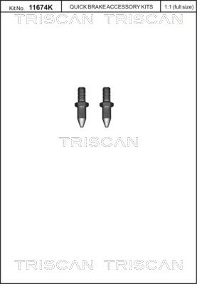 TRISCAN 8105116015 csavar, féktárcsa