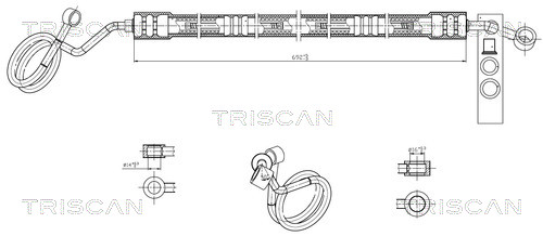 TRI 851629032 PRZEWÓD WSPOMAGANIA VW A4/A6/PASSAT 94-