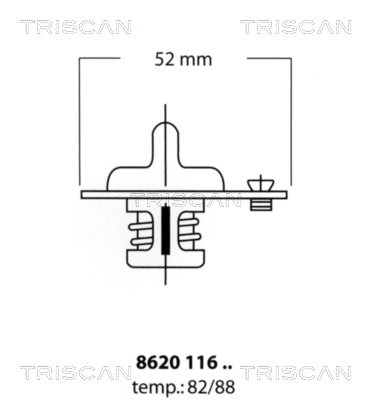 TRISCAN 862011682T 862011682T TERMOSTAT LICHID RACIRE TRISCAN CSNBB