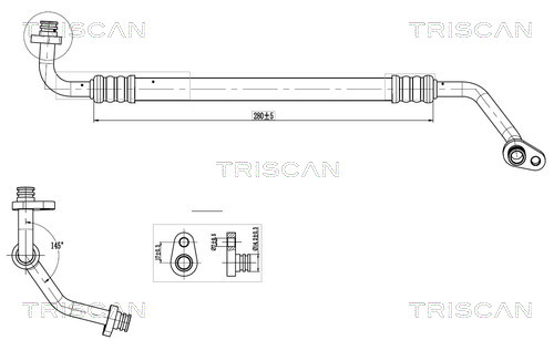 TRI 901028004 PRZEWÓD KLIMATYZACJI CITROEN BERLINGO 1.6 HDI 08-