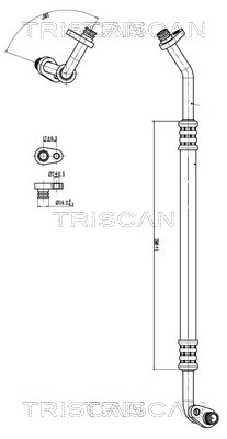 TRI 901028053 PRZEWÓD KLIMATYZACJI CITROEN C4 II 10-