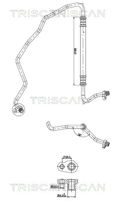 TRI 901028061 PRZEWÓD KLIMATYZACJI CITROEN C3 I 1.6 05-09
