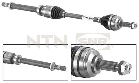 SNR 575968 DK55.052 POLUOSOVINA RENAULT DK55.052 D.LOGAN II,SANDERO II,CLIO IV 1.5DCI 12->