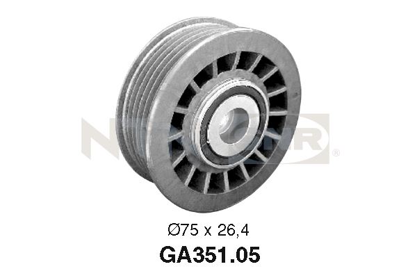 SNR 109656 GA351.05 - Vezetőgörgő hosszbordásszíjhoz