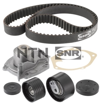 SNR 213734 KDP455.520 - Vezérlés készlet, fogasszíj szett (szíj+görgők+vízpumpa)