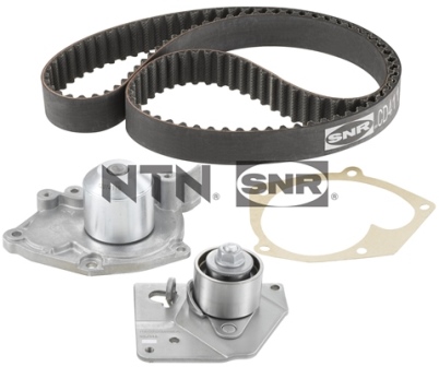 SNR 185725 KDP455.560 - Vezérlés készlet, fogasszíj szett (szíj+görgők+vízpumpa)