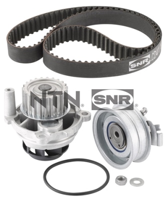 SNR 277020 KDP457.320 - Vezérlés készlet, fogasszíj szett (szíj+görgők+vízpumpa)