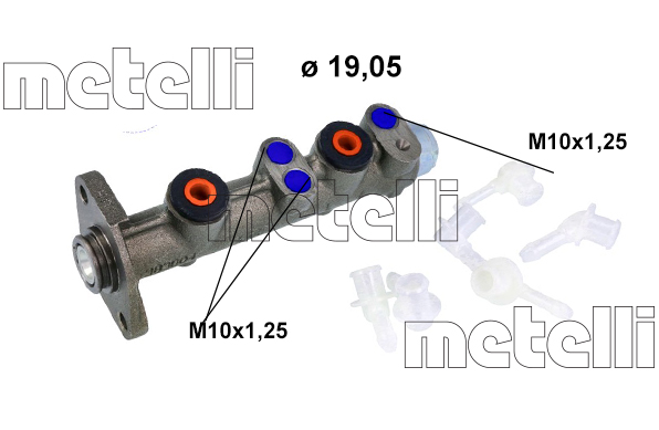 METELLI 202-006K POMPA HAM. FIAT 126/127/128/132/FIORINO 0,6-2,0 73