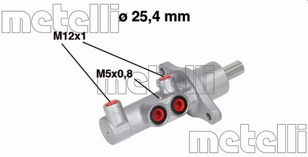 METELLI 05-0543MET Főfékhenger