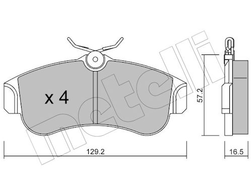 METELLI MET22-0123-0 Fékbetét