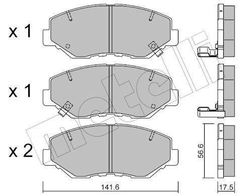 METELLI MET22-0606-0 Fékbetét