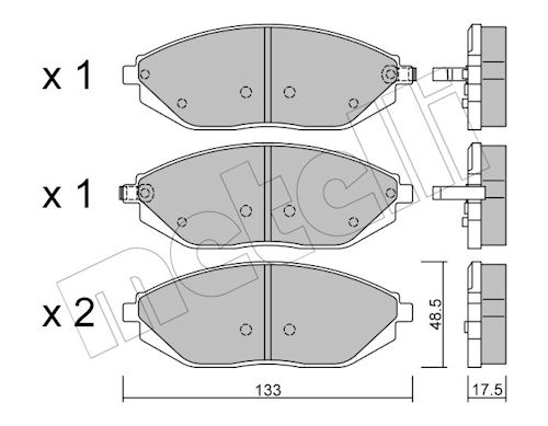 METELLI MET22-0908-0 Fékbetét
