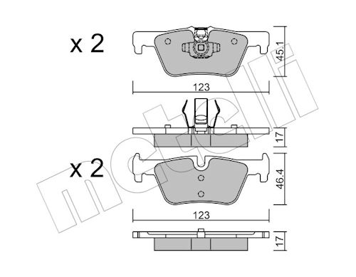METELLI 538780 22-0962-0 DISK PL BMW 22-0962-0 ZAD. F20,F21,F30 11->BEZ M-PERFORMANCE