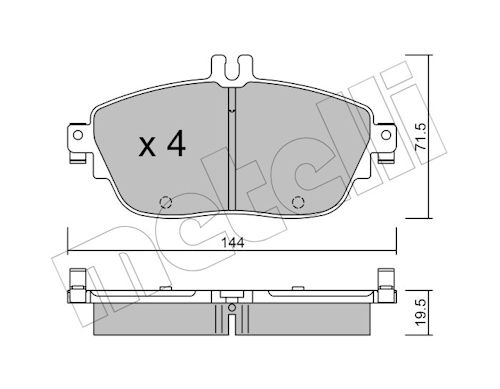 METELLI MET22-0965-0 Fékbetét