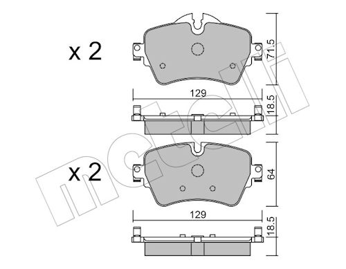 METELLI MET22-1013-0 Fékbetét