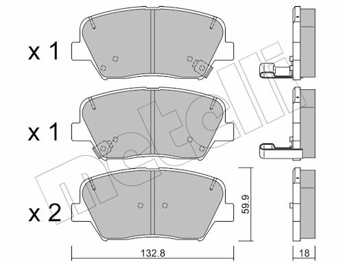 METELLI MET22-1026-0 Fékbetét