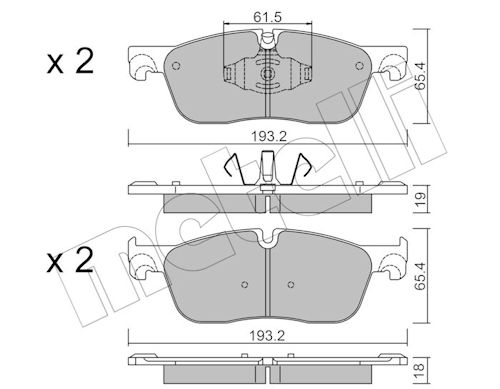 METELLI MET22-1123-0 Fékbetét