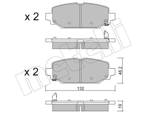 METELLI MET22-1210-0 Fékbetét