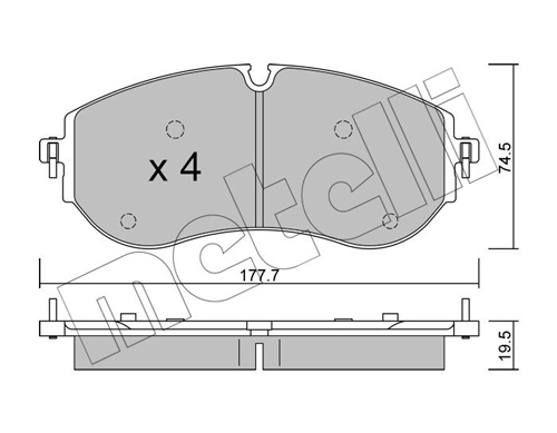 METELLI  22-1262-0 - Fékbetét